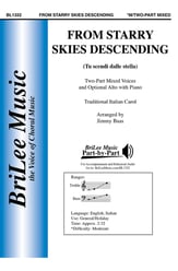 From Starry Skies Descending Two-Part choral sheet music cover